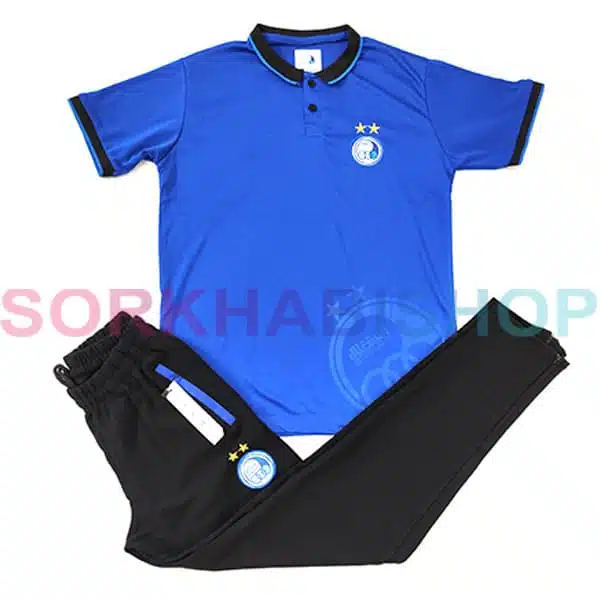 Esteghlal Poloshirt with pants Blue (1) ست هواداری استقلال