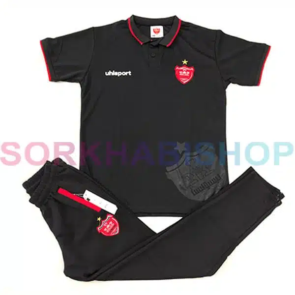 Perspolis Poloshirt with pants Black (1) خرید پلوشرت پرسپولیس