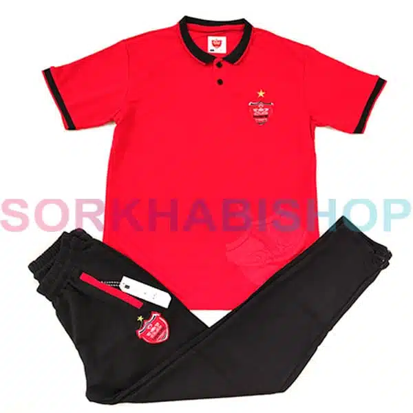 Perspolis Poloshirt with pants Red (1) ست پرسپولیس