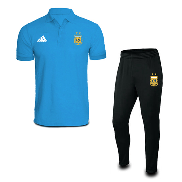 Argentina Poloshirt With Pants blue