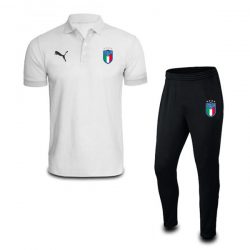 italy Poloshirt With Pants white