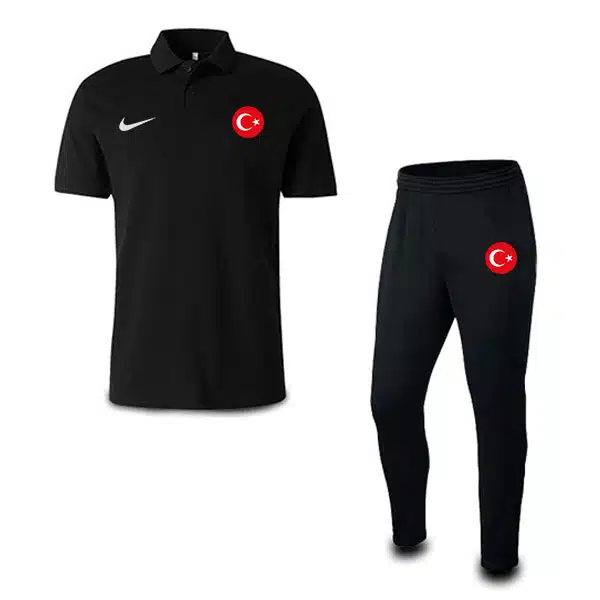 turkeyy (2) Turkey Poloshirt With Pants black