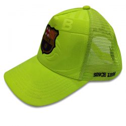 خرید کلاه کپ بارسلونا سبز فسفری