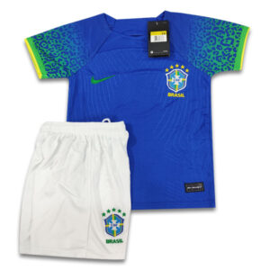 Brazil Away Kids Kit 2023