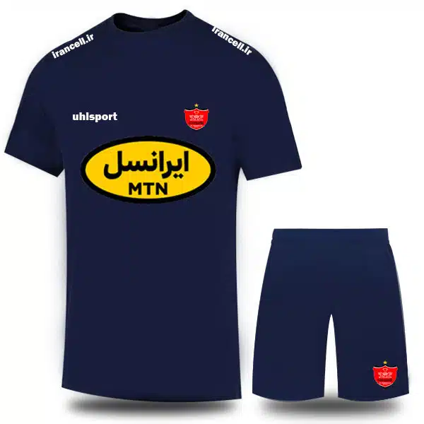 Perspolis GoalKeeper Kit 1401 Navy Blue خرید پیراهن و شورت دروازه بانی پرسپولیس