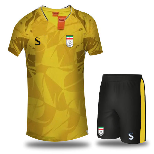 خرید پیراهن و شرت تیمی فوتبال ایران زرد