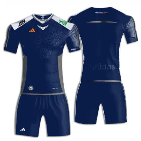 Adidas 2023 Teams Shirts Navy Blue خرید پیراهن و شورت تیمی فوتبال سرمه ای