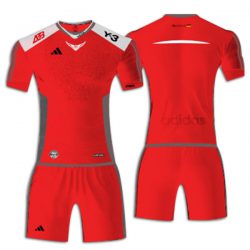خرید لباس فوتبال تیمی آدیداس قرمز
