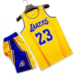 خرید لباس بسکتبال زرد لیکرز