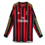 ac milan home kit 2013 longsleeve