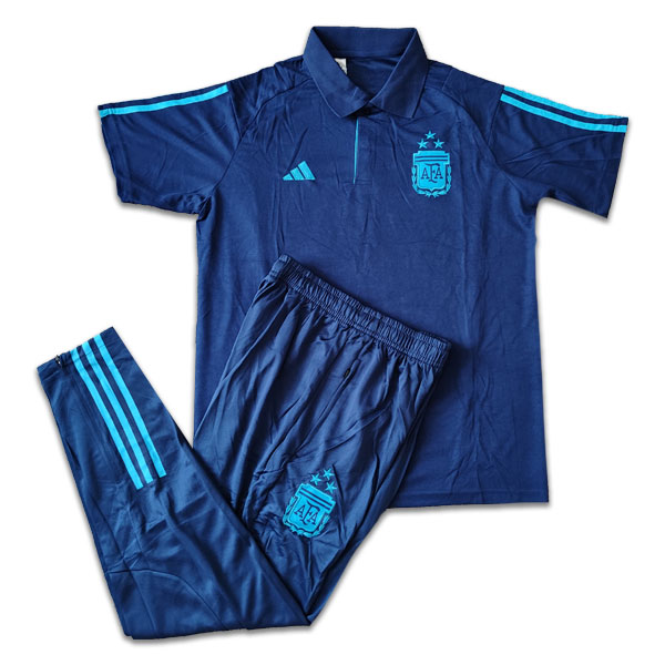 Argentina 2023-24 Poloshirt With Pant DarkBlue