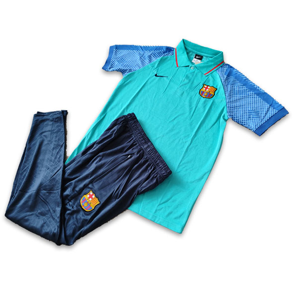 Barcelona 2023-24-Poloshirt With Pant Blue