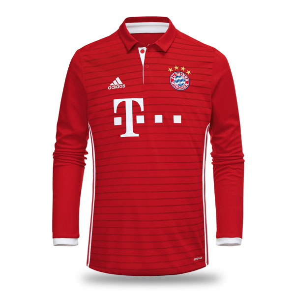 Bayern Munich Home Kit 2016 Long Sleeve