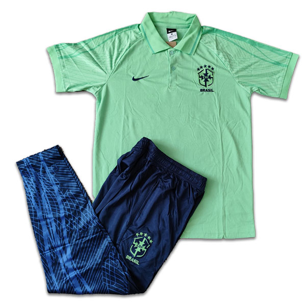 Brazil 2023-24-Poloshirt With Pant Green
