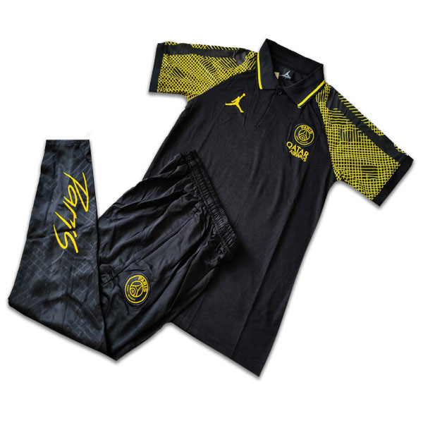 Pag 2023-24 Poloshirt With Pant Black And Yellow