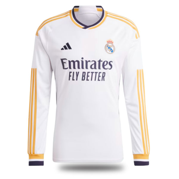 Real Madrid Home Kit 2024 Player Long Sleeve2