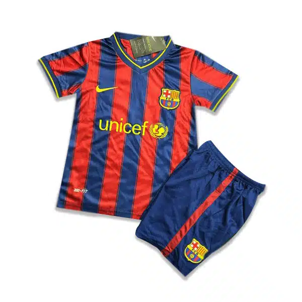 Barcelona Clasic Kids Kit 2010 خرید پیراهن و شورت بچه گانه کلاسیک بارسلونا 2010
