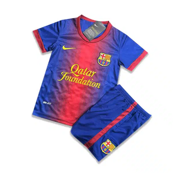 Barcelona Clasic Kids Kit 2013 خرید پیراهن و شورت بچه گانه کلاسیک بارسلونا 2013