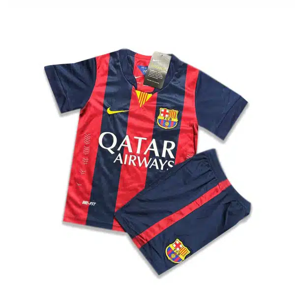 Barcelona Clasic Kids Kit 2014 خرید پیراهن و شورت بارسلونا 2014