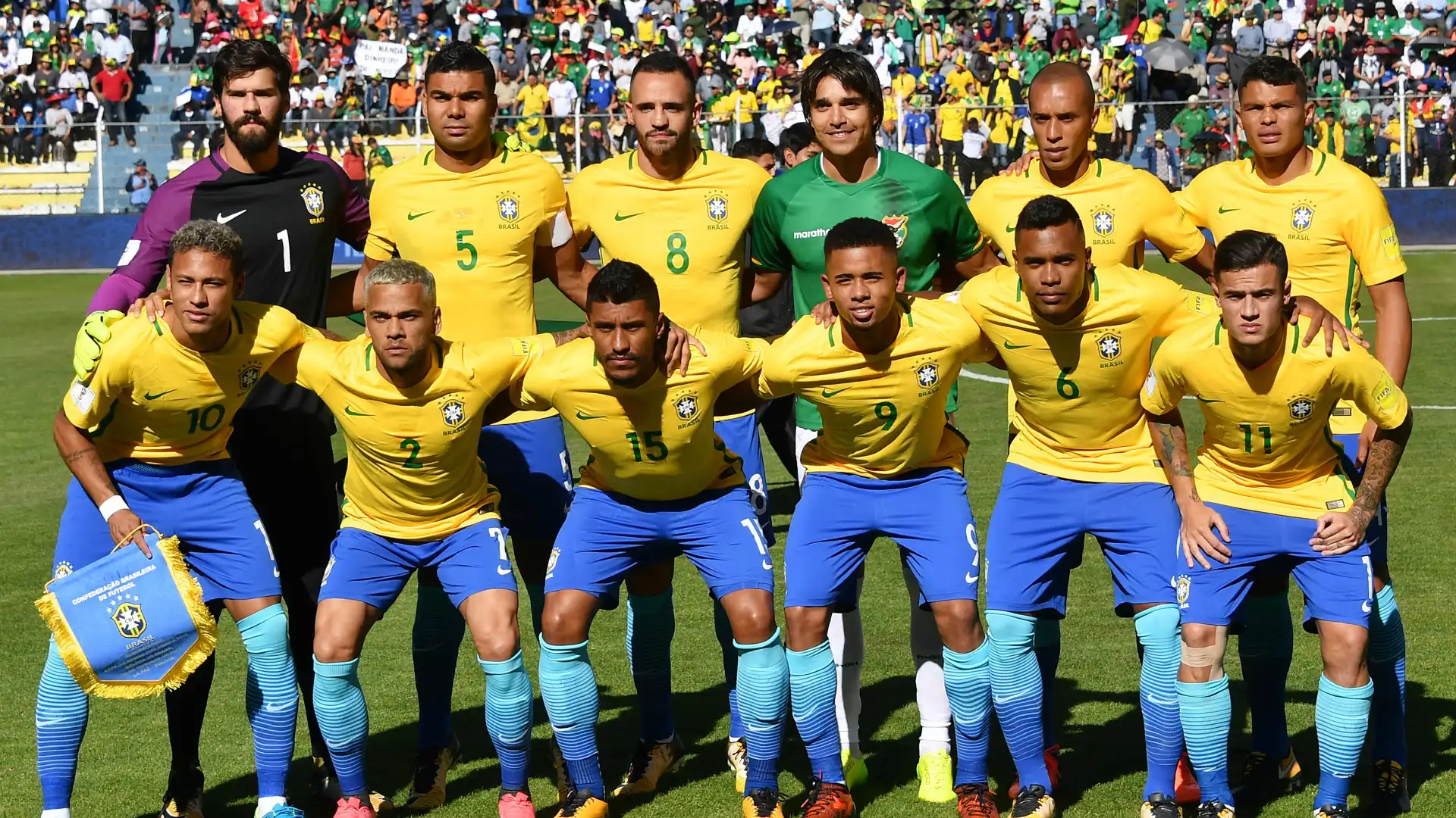 ترکیب تیم ملی برزیل مقابل تیم ملی کلمبیا
