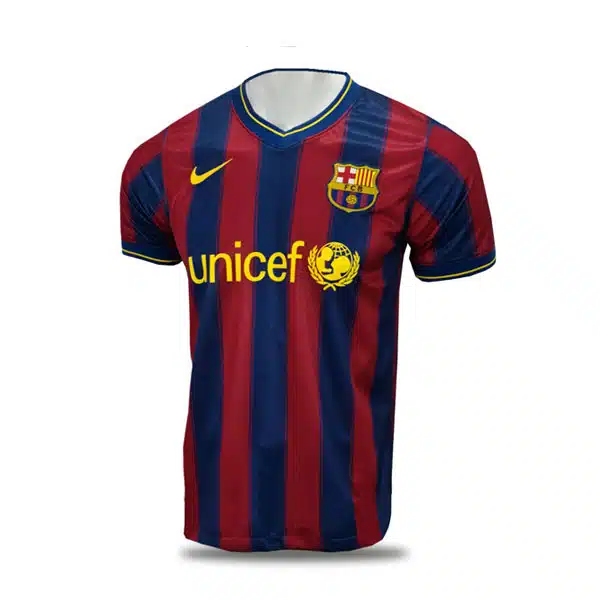 Barcelona Clasic Home Kit 2009 2010 خرید پیراهن کلاسیک بارسلونا 2009