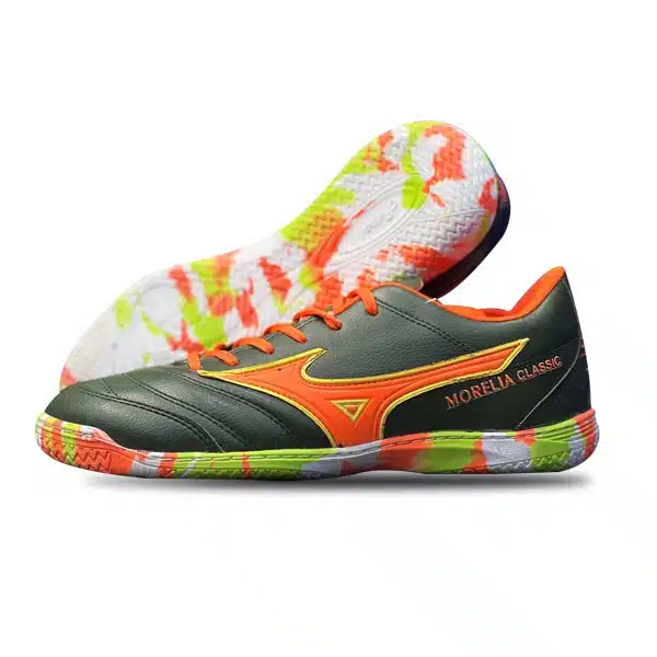 Mizuno Futsal Shoe 2024 Grey قیمت کفش میزانو فوتسال سبز 2024