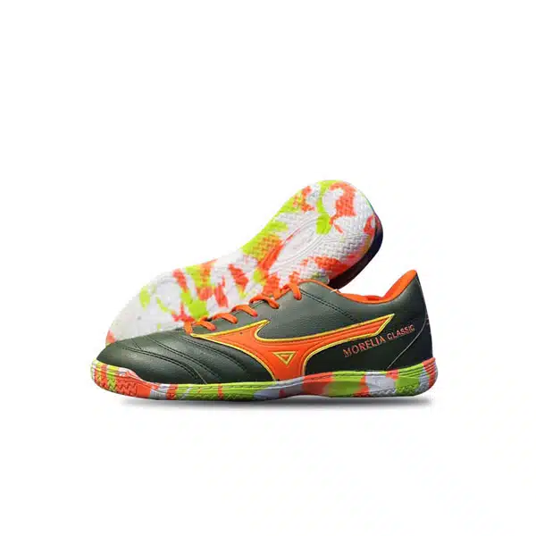 Mizuno Futsal Shoe 2024 Kids Kit Green خرید کفش فوتسال بچه گانه میزانو 2024