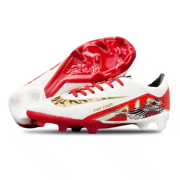Nike Airzoom Football Shoe 2025 White خرید کفش فوتبال سفید و قرمز