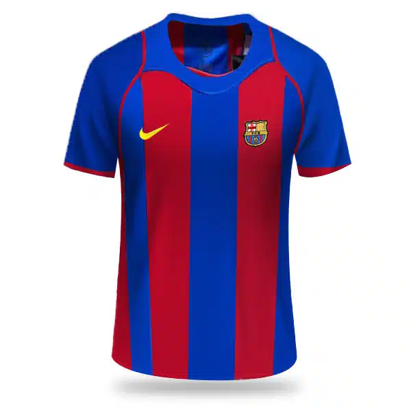 Barcelona Clasic Home Kit 2004-2005 خرید پیراهن اول کلاسیک بارسلونا 2004-2005