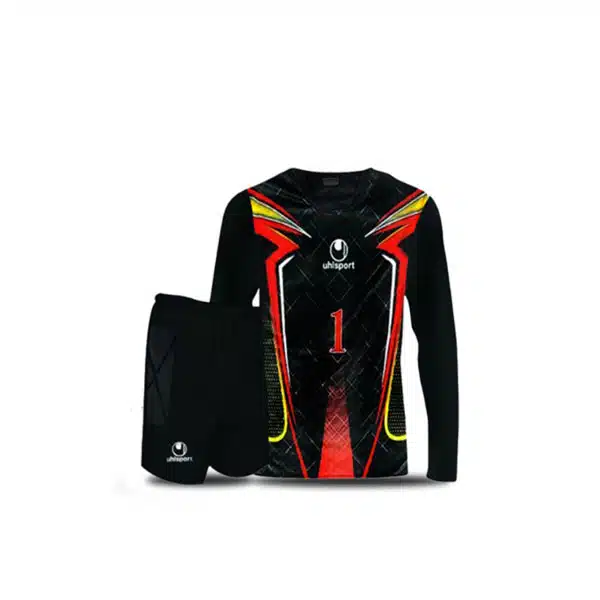 Uhlaport Goalkeeper Kids Kit Black خرید لباس دروازه بانی بچه گانه