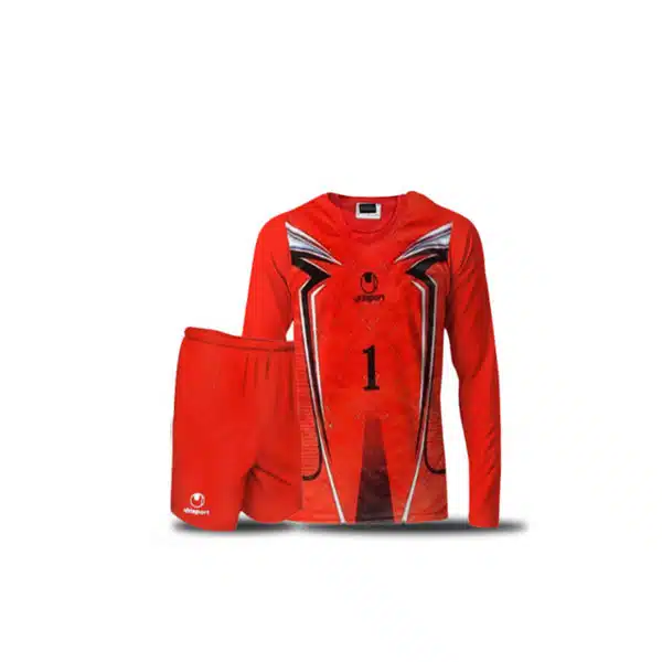 Uhlaport Goalkeeper Kids Kit Red خرید لباس دروازه بانی بچه گانه قرمز