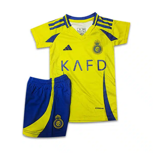 Alnassr Home Kids Kit 2024 خرید پیراهن و شورت بچه گانه فوتبالی النصر