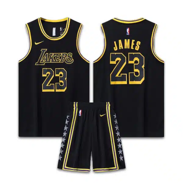 Lakers 2024 Basketball Kit Black خرید ست بسکتبال لیکرز