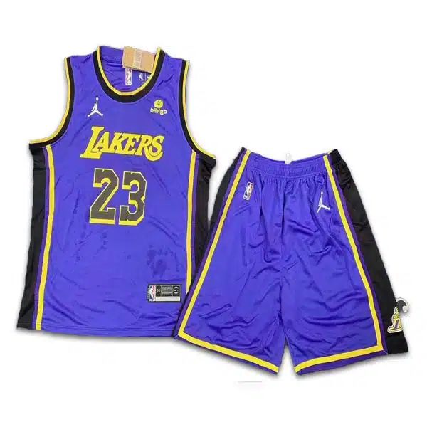 Lakers 2024 Basketball Kit Purple خرید ست بسکتبال لیکرز بنفش