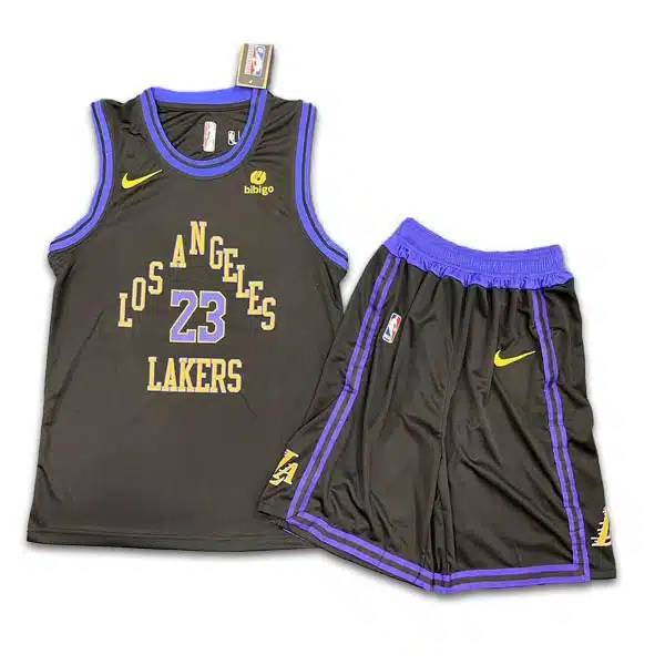 Los Angeles 2024 Basketball Kit Black خرید ست بسکتبال لس آنجلس