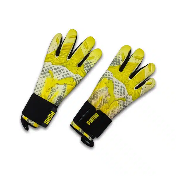 Puma Goalkeeper Gloves 2023 Yellow And Black (3) خرید دستکش دروازه بانی