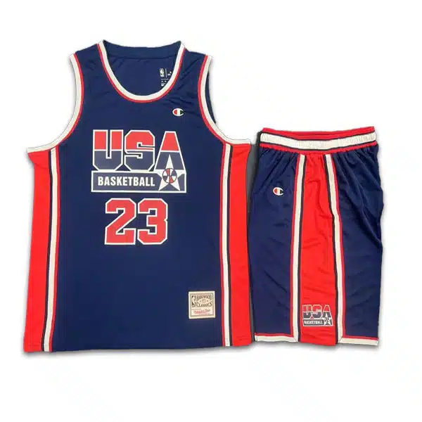 USA 2024 Basketball Kit Navy Blue خرید ست بسکتبال آمریکا