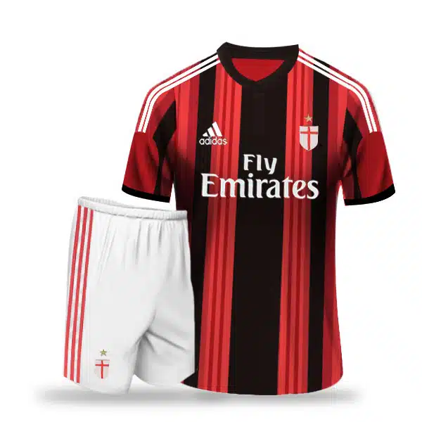 Ac Milan Classic Kit With Short 2014 (4) خرید پیراهن و شورت کلاسیک آث میلان 2009
