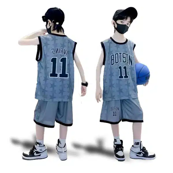 Boston Basketball Kids Kit 2024 Blue خرید لباس بسکتبال بوستون