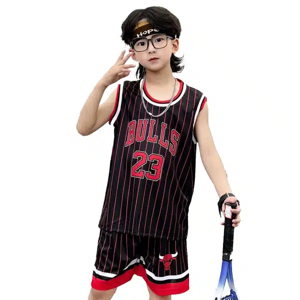 Bulls Basketball Kids Kit 2024 Black خرید لباس بسکتبال بولز