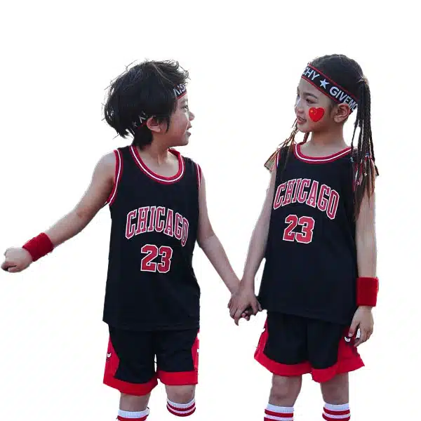 Chicago Basketball Kids Kit 2024 Black خرید لباس بچه گانه شیکاگو