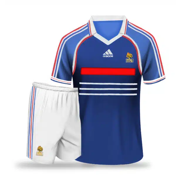 France Classic Kit With Short 1998 (3) خرید پیراهن و شورت کلاسیک فرانسه