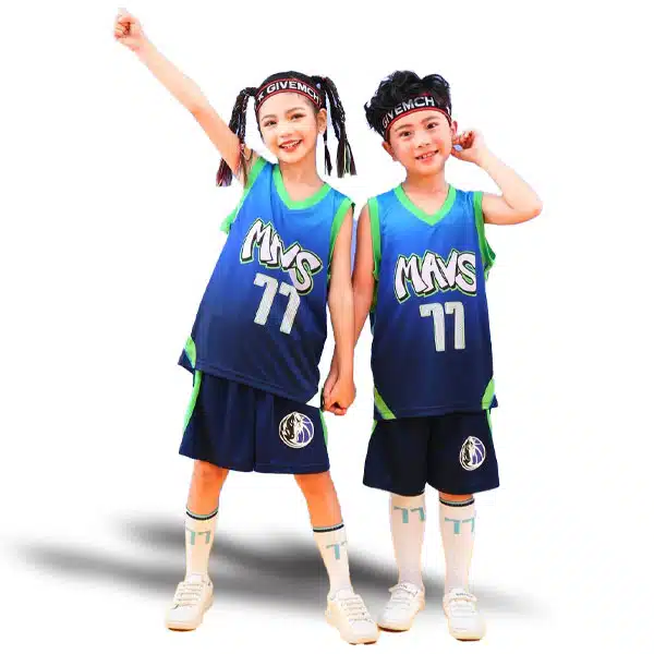 Mavs Basketball Kids Kit 2024 Blue خرید لباس بسکتبال ماوریکس بچه گانه