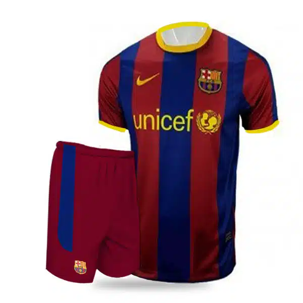 Barcelona Classic Kit 2011 With Short 2 خرید پیراهن و شورت کلاسیک بارسلونا 2011