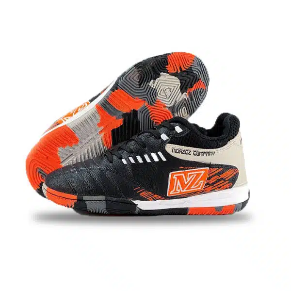 Asics Volleyball Shoe 2024 Black And Orange 2 خرید کفش ولیبال معزز