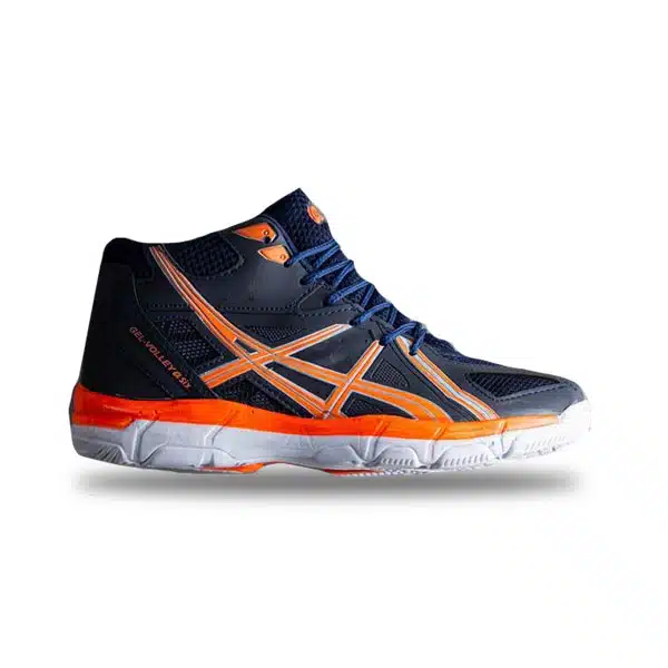 Asics Volleyball Shoe 2024 Blue Orange خرید کفش والیبال اسیکس