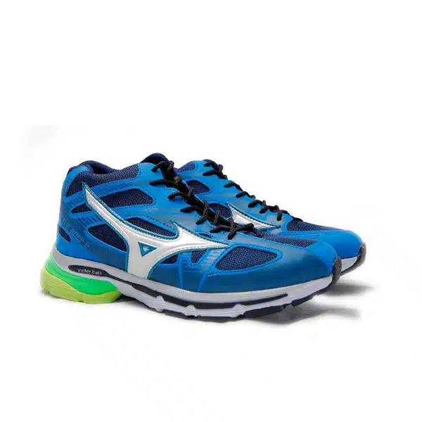 Mizano Volleyball Shoe 2024 Blue خرید کفش والیبال میزانو بچه گانه و بزرگسال