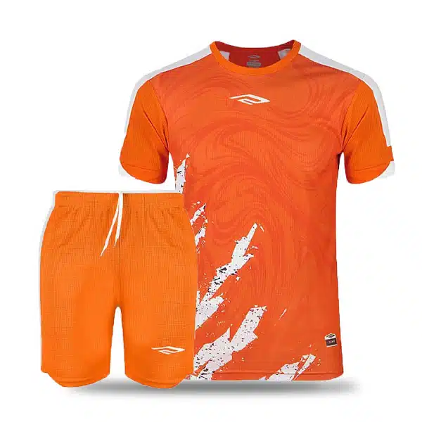 F0410 Teams Shirt 2024 Orange And White خرید پیراهن و شورت تیمی فوتبالی