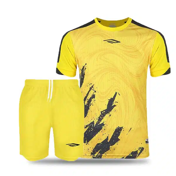 F0410 Teams Shirt 2024 Yellow And Black خرید ست فوتبالی زرد مشکی