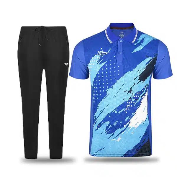 H 0401 Poloshirt With Pants Blue خرید پیراهن و شلوار